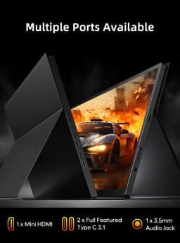UPERFECT 18.5" TouchScreen Portable Monitor 120Hz FreeSync Gaming Display Extender USB C HDMI for PC Laptop Huawei Mobile Phone