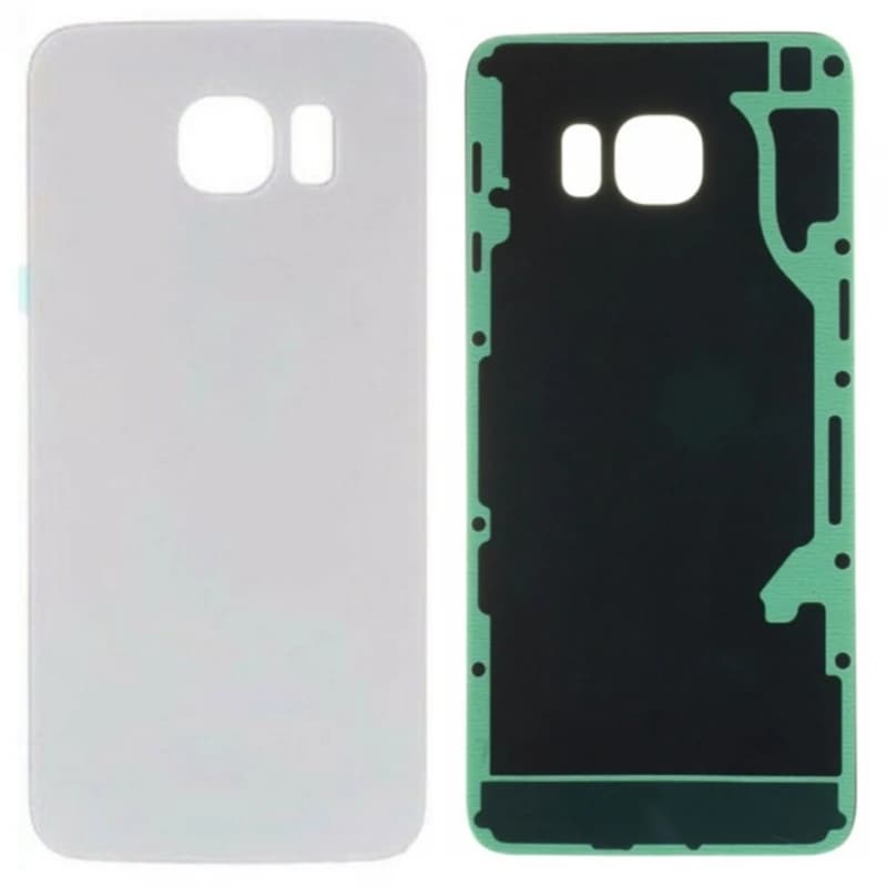 Battery cover for SAMSUNG GALAXY S6 EDGE White White back glass replacement # Samsung Galaxy S6 edge (SM-G925A, SM-G925F, SM-G925FQ, SM-G925i, SM-G925P, SM-G925R4, SM-G925T, SM-G925V, SM-G925W8)