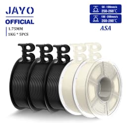 JAYO ASA / ABS / Easy ABS Filament 1.75mm 1KG 3D Filament Low Printing Temperature ABS 3D Printer Filament Excellent Resistance