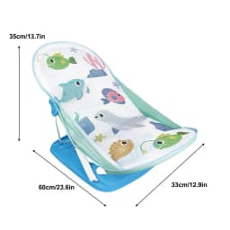 Foldable Toddler Bather Bathtub Foldable Toddler Bath Bather Seat Toddler Folding Shower Rack for Bathtub Counter Sink Bathroom