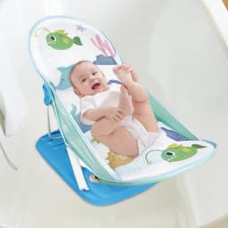 Foldable Toddler Bather Bathtub Foldable Toddler Bath Bather Seat Toddler Folding Shower Rack for Bathtub Counter Sink Bathroom