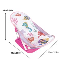 Foldable Toddler Bather Bathtub Foldable Toddler Bath Bather Seat Toddler Folding Shower Rack for Bathtub Counter Sink Bathroom