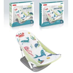 Foldable Toddler Bather Bathtub Foldable Toddler Bath Bather Seat Toddler Folding Shower Rack for Bathtub Counter Sink Bathroom