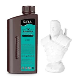 SUNLU 1KG Nylon-Like/Toughness 3D Resin 1000G/Bottle 405nm Rapid UV-Curing Photopolymer Resin for 4K/8K LCD/DLP/SLA 3D Printer