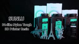 SUNLU 1KG Nylon-Like/Toughness 3D Resin 1000G/Bottle 405nm Rapid UV-Curing Photopolymer Resin for 4K/8K LCD/DLP/SLA 3D Printer