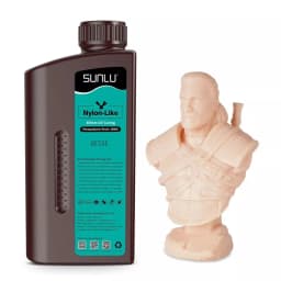 SUNLU 1KG Nylon-Like/Toughness 3D Resin 1000G/Bottle 405nm Rapid UV-Curing Photopolymer Resin for 4K/8K LCD/DLP/SLA 3D Printer