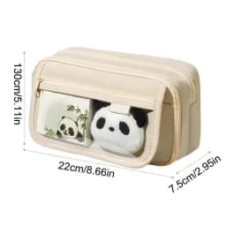 Pencil Case Cute Panda Pencil Case Large Capacity Animal Pencil Case Panda Stationery Case Pencil Pouch With Zipper for Pens