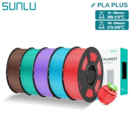 SUNLU 5KG Pla Plus 3D Filament PLA+ 1.75mm Neatly Wound Good Toughness Colorful Printer Filaments for FDM 3D Printing Materials