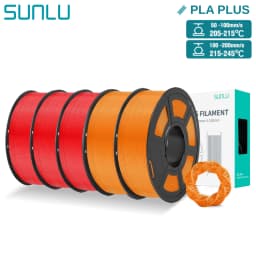 SUNLU 5KG Pla Plus 3D Filament PLA+ 1.75mm Neatly Wound Good Toughness Colorful Printer Filaments for FDM 3D Printing Materials