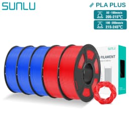 SUNLU 5KG Pla Plus 3D Filament PLA+ 1.75mm Neatly Wound Good Toughness Colorful Printer Filaments for FDM 3D Printing Materials