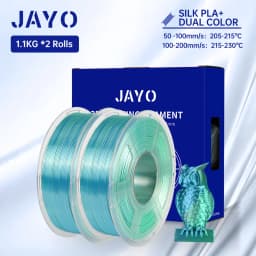 JAYO Silk PLA+ Rainbow 3D Filament 1.75mm SILK PLA plus Dual & Triple Color 3D Printer Filament Neatly Wound 1.1kg 2Rolls/set