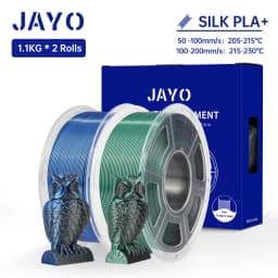 JAYO Silk PLA+ Rainbow 3D Filament 1.75mm SILK PLA plus Dual & Triple Color 3D Printer Filament Neatly Wound 1.1kg 2Rolls/set