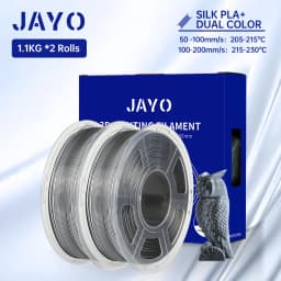 JAYO Silk PLA+ Rainbow 3D Filament 1.75mm SILK PLA plus Dual & Triple Color 3D Printer Filament Neatly Wound 1.1kg 2Rolls/set