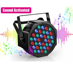 U'King 4PCS 36LED Par Light DMX512 RGB LED Uplights Battery Powered Uplighting Rechargeable Stage Light for DJ Disco KTV Party