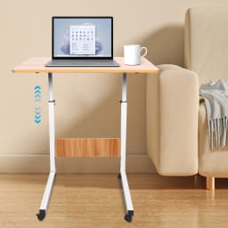 Office Desktop Desk Computer Wood Home Study Laptop Workplace Height adjustment with universal wheels