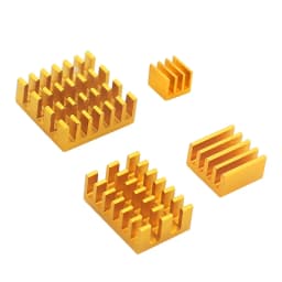 Raspberry Pi 4 Heat Sink Aluminum Metal Heatsink Silver Golden Blue Black Cooling Pad CPU RAM Cooler for Raspberry Pi 4 Model B