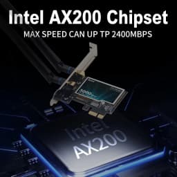 2974Mbps WiFi6 AX200 PCIE WiFi Card Adapter Bluetooth5.2 Dual Band 2.4G/5Ghz 802.11AX Wireless Adapter For Pc Desktop Windows 10