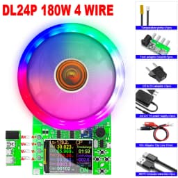 DL24/P Color 2.4' DC USB Tester Electronic Load Lithium Battery Capacity Monitor Discharge Charge Power Meter Supply Checker APP
