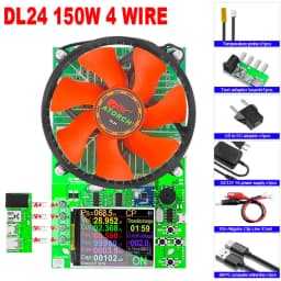 DL24/P Color 2.4' DC USB Tester Electronic Load Lithium Battery Capacity Monitor Discharge Charge Power Meter Supply Checker APP