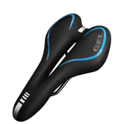 Bike Saddle Silicone Cushion Cycling Seat PU Leather Surface Silica Filled Gel TimeTrial Comfortable Shockproof Bicycle Saddle