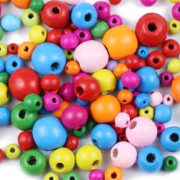 6~500pcs Multicolor Spacer Wood Beads 4/6/8mm Round Wooden Beads for Jewelry Making Baby Rattle Pacifier Beading Findings