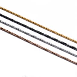 1 Piece Stainless Steel Pearl Necklace Chain Figaro Chain Necklace for Pendant Men Women Necklace Jewelry Accessories