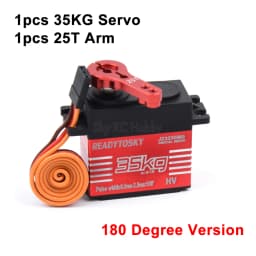 Waterproof 20KG 25KG 30kg 35kg 40KG 60KG Servos 180 270 360 Degree Large Torque Digital Servo Metal Gears 25T Arm For RC Car