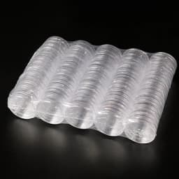 100Pcs 16-40mm Transparent Round Coin Storage Box Capsules Collection Coin Holder Containers Coin Capsule Case Supplies Gifts