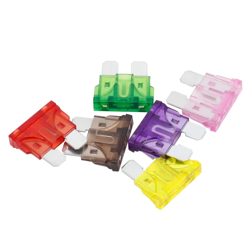 10pcs Medium Standard Blade Fuse Insert ZINC Pins 1A 2A 3A 5A 7.5A 10A 15A 20A 30A 40A 50A Refitted For Auto Car Truck