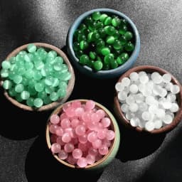 Natural Stone Pink White Moonstone Cat Eye Beads For Jewelry Making Smooth Loose Spacer Beads Opal Diy Charm Bracelets Necklace