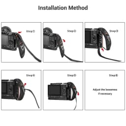 SmallRig Universal Hand Strap For DSLR Camera Cage Side Handgrip With Strap Slot Case Adjustable Secure Grip Support Rig -2456