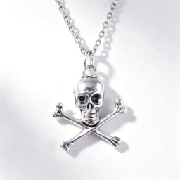 Skull Pendant Necklace for Women Men Vintage Chain Grunge Jewelry Goth Gothic Accessories Choker Y2k Aesthetic Fairy Star