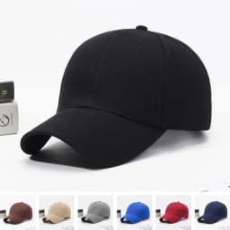 Black Cap Solid Color Baseball Cap Snapback Caps Casquette Hats Fitted Casual Gorras Hip Hop Dad Hats For Men Women Unisex
