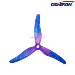 8 Pcs/ 4 Pairs Gemfan 51433 5 Inch 3 Blade/ Tri-Blade Propeller Props CW CCW Brushless Motor FPV Propeller for FPV Racing Drone