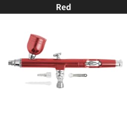 0.3mm Dual Action Airbrush 7cc Fluid Cups Quick Remove Air brush Cap Design Gravity Feed Set for Model Cake Art