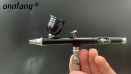 0.3mm Dual Action Airbrush 7cc Fluid Cups Quick Remove Air brush Cap Design Gravity Feed Set for Model Cake Art