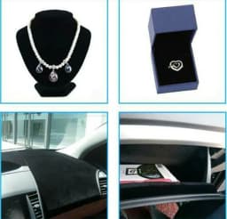 20 X 15 cm / 20 X 145 cm / 40 X 145 cm Self-adhesive Velvet Flock Liner Jewelry Contact Paper Craft Fabric Sticker Multi Color