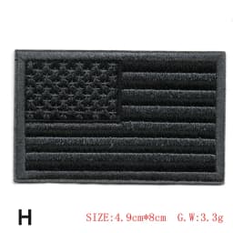 Embroidered Thread American Flag Embroidered Patch Patriotic USA Tactics Patch Punk Style Patch Men Women Kids Decor