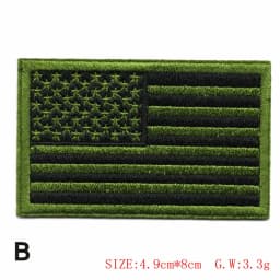 Embroidered Thread American Flag Embroidered Patch Patriotic USA Tactics Patch Punk Style Patch Men Women Kids Decor