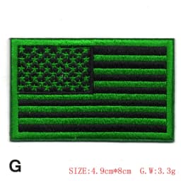 Embroidered Thread American Flag Embroidered Patch Patriotic USA Tactics Patch Punk Style Patch Men Women Kids Decor
