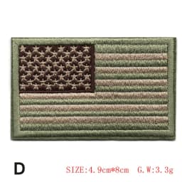 Embroidered Thread American Flag Embroidered Patch Patriotic USA Tactics Patch Punk Style Patch Men Women Kids Decor