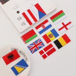 Embroidered Thread American Flag Embroidered Patch Patriotic USA Tactics Patch Punk Style Patch Men Women Kids Decor