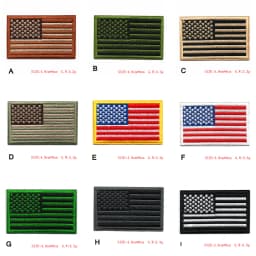 Embroidered Thread American Flag Embroidered Patch Patriotic USA Tactics Patch Punk Style Patch Men Women Kids Decor