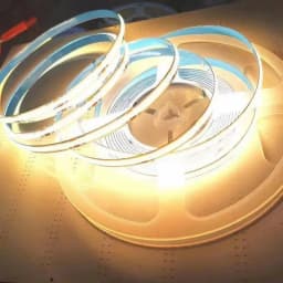 DC12V 24V COB LED Strip Light 320 / 384 / 528 LEDs/M 3000K 4000K 6000K Yellow Pink Ice Blue High Density Flexible Tape Ribbon 5M