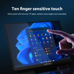 ZEUSLAP Portable Monitor Touch Screen 16" 2.5K 144hz Travel Display 2560*1600 For Laptop Computer Game Consoles Gift Man Gifts