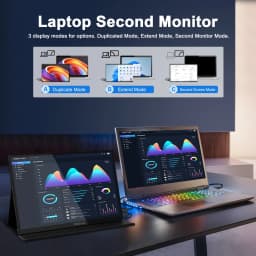 ZEUSLAP Portable Monitor Touch Screen 16" 2.5K 144hz Travel Display 2560*1600 For Laptop Computer Game Consoles Gift Man Gifts