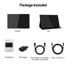ZEUSLAP Portable Monitor Touch Screen 16" 2.5K 144hz Travel Display 2560*1600 For Laptop Computer Game Consoles Gift Man Gifts