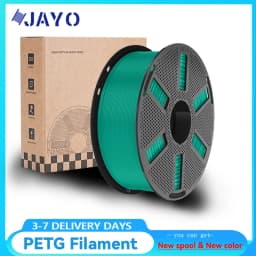 JAYO PETG Clear 3D Printer Filament 1.75 ±0.02mm 1.1kg/roll High Toughness Neatly Wound Filament Fit Most FDM Printer