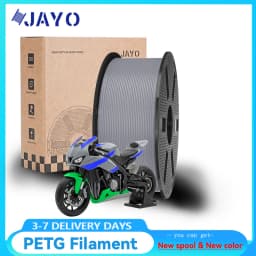 JAYO PETG Clear 3D Printer Filament 1.75 ±0.02mm 1.1kg/roll High Toughness Neatly Wound Filament Fit Most FDM Printer