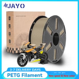 JAYO PETG Clear 3D Printer Filament 1.75 ±0.02mm 1.1kg/roll High Toughness Neatly Wound Filament Fit Most FDM Printer